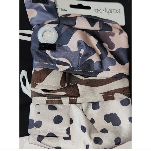 Loft Mask Chain And Set Of 3 Karma Straw Hole Masks - Picture 5 of 6